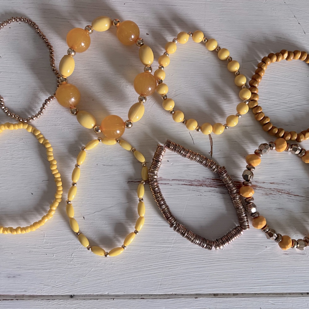 Yellow Bracelet Stack